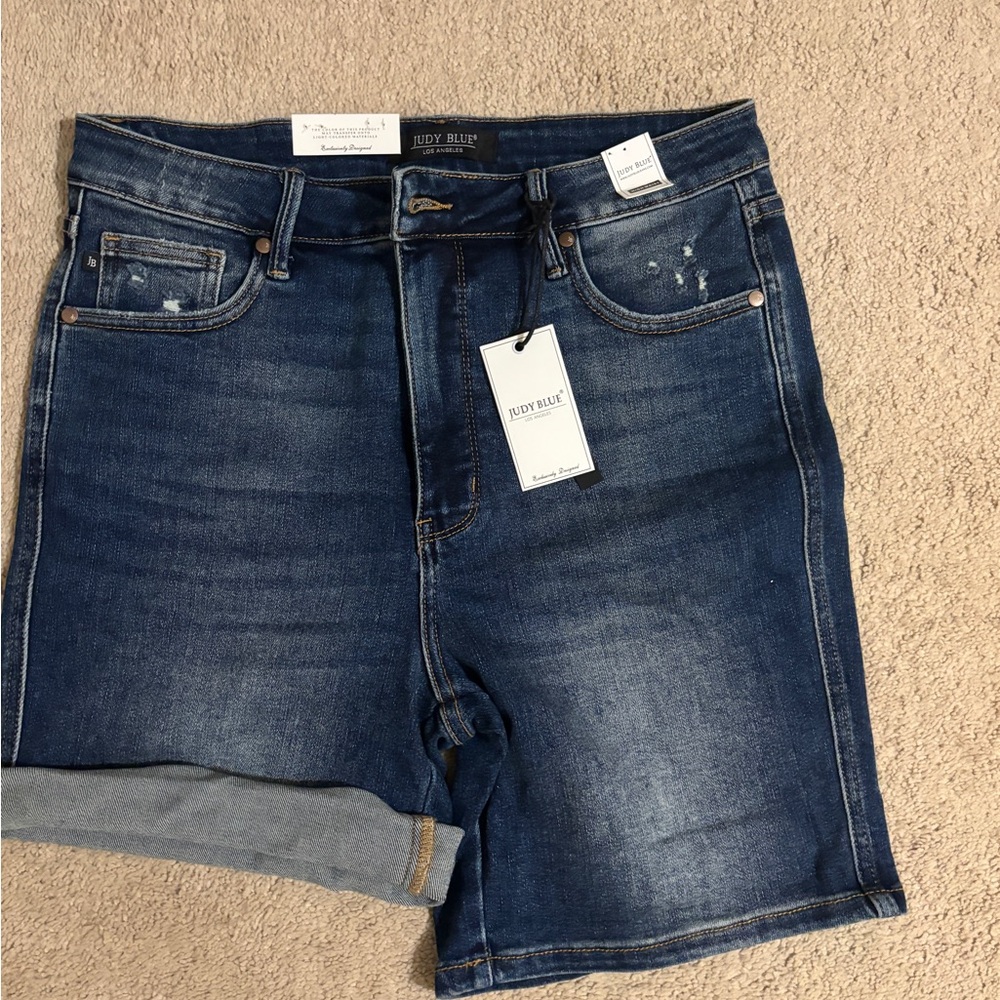 Judy Blue Women's Dark Blue Denim Shorts